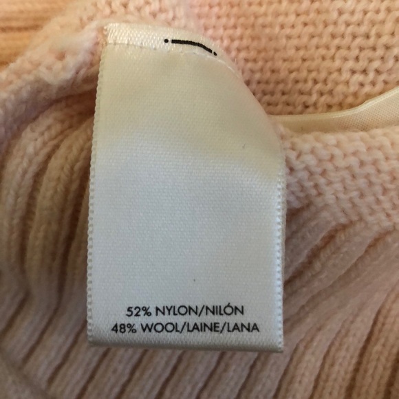 NWT Ann Taylor blush ruffle sleeves wool sweater - Picture 5 of 5